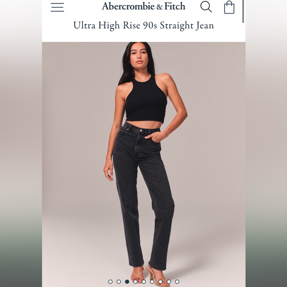 NWOT Abercrombie & Fitch 90s High-Rise Straight Jeans